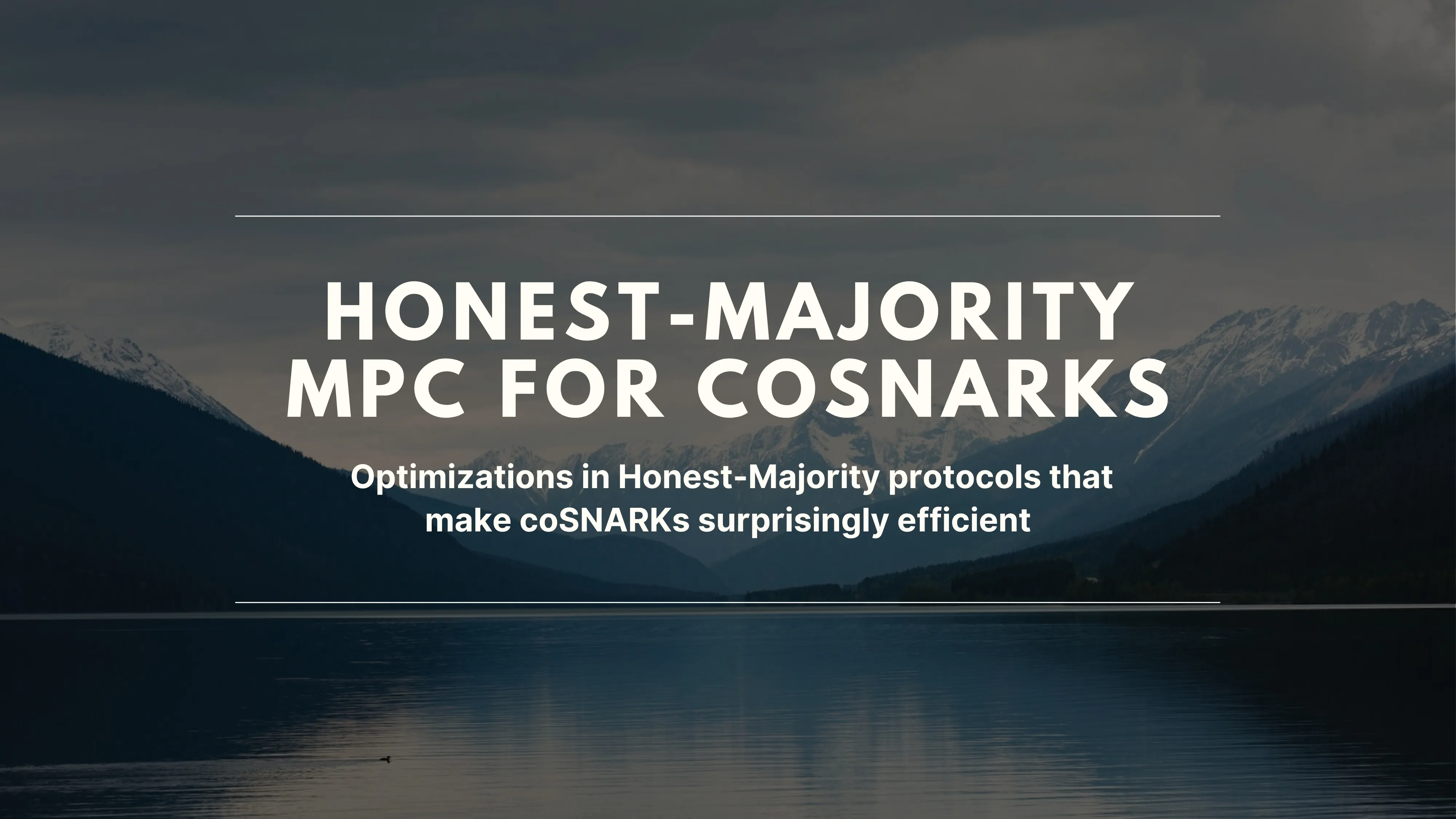 Honest-Majority MPC for coSNARKs