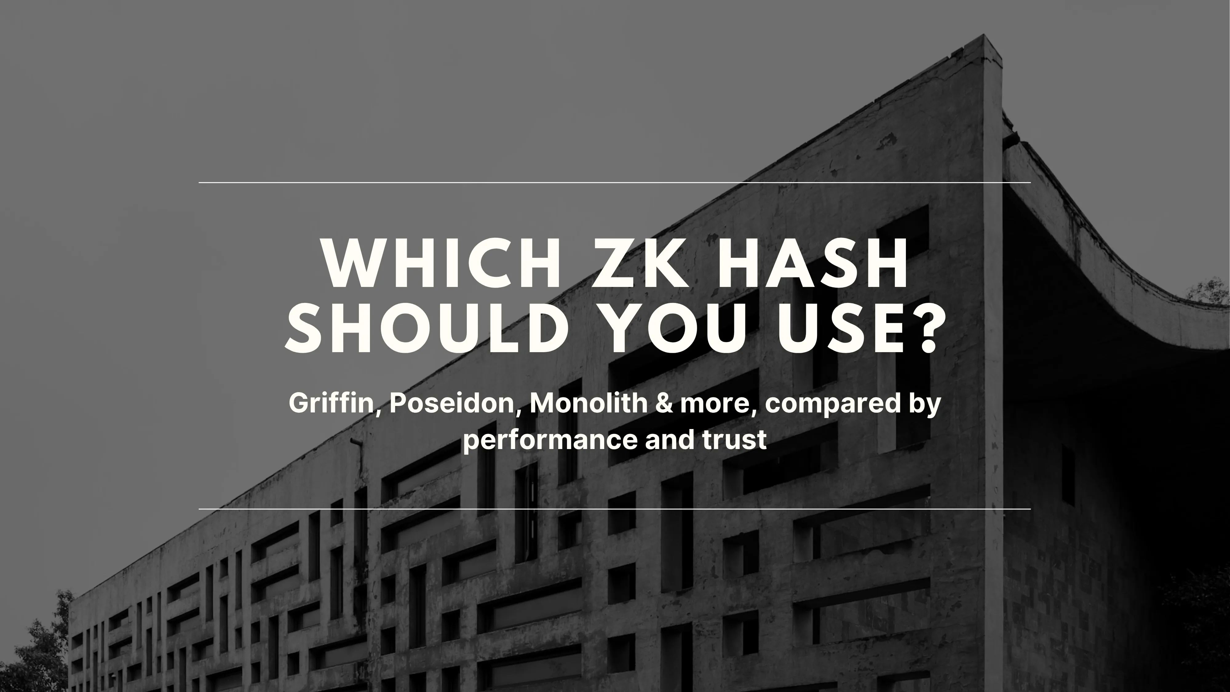 Which ZK Hash Should You Use?